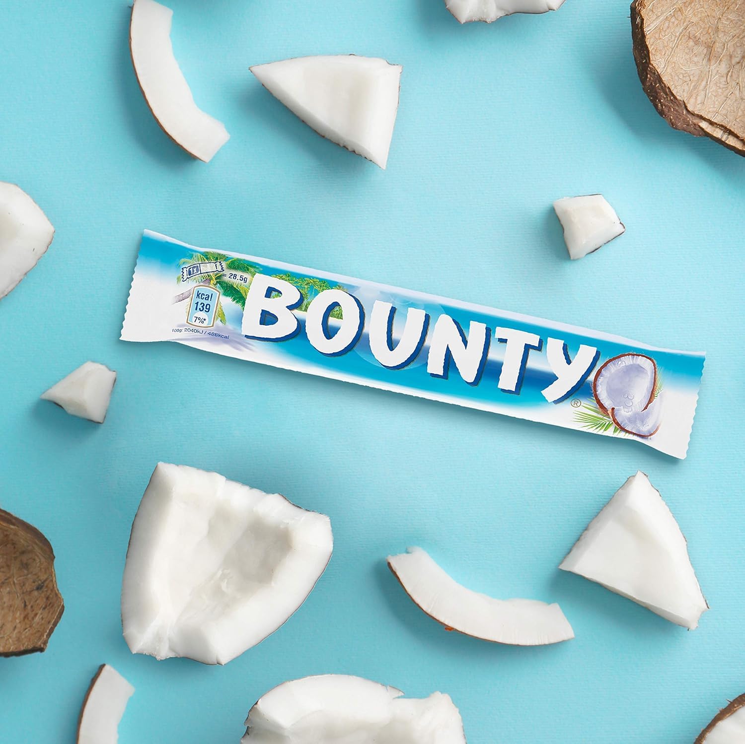 Bounty Chocolatina de Coco recubierta con un delicioso Chocolate con leche (24 x 57g)