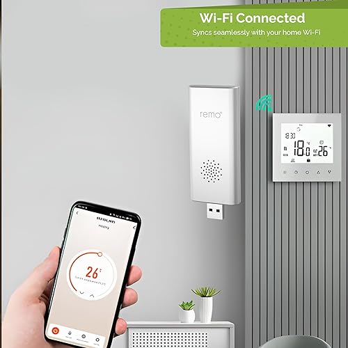 Miniatura 2 de Remo+ Timbre WiFi para interiores, timbre inalámbrico inteligente con control de volumen y múltiples tonos de llamada, conectividad perfecta para