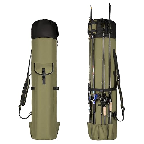 Fishing Pole Bag Rod Case, Folding Fishing Pole Bag Fishing