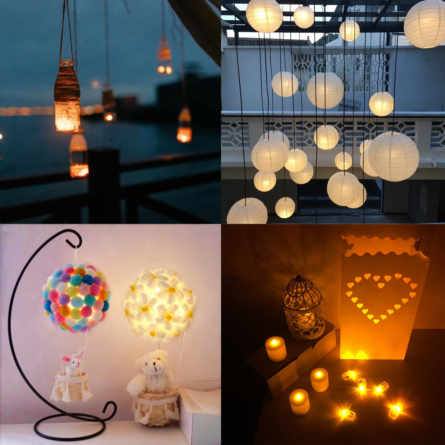 100 Stück LED Ballonlichter – RGB Farbwechsel, Für Party, Hochzeit & Deko