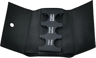 3つ折りコインホルダー付きPUレザーコインケース 財布 小銭入れ コインケース 三つ折り 硬貨入れ 男女兼用 (ブラック)