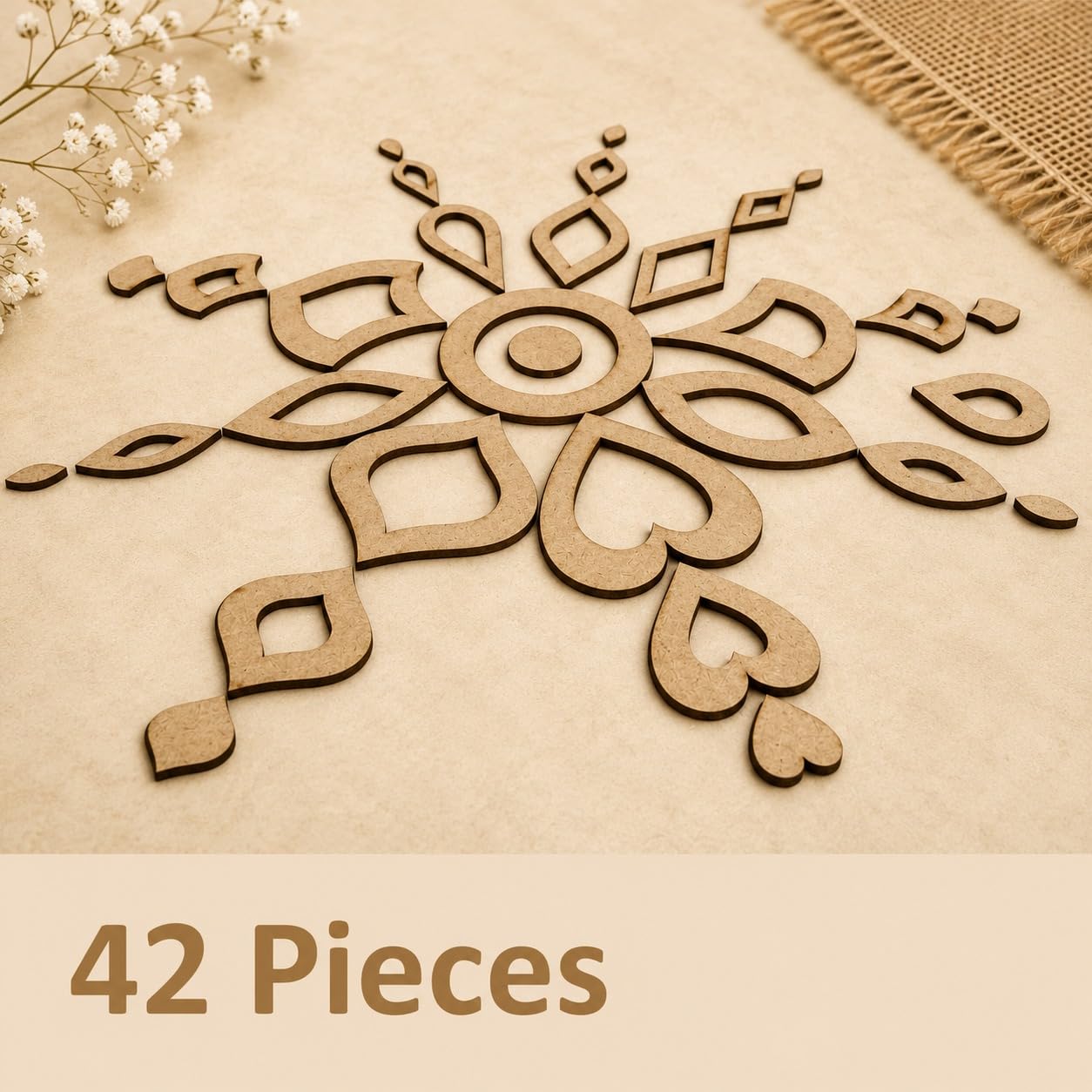Mandala Stencil Set - 42 Pcs for Art & Crafts -6 Mandala Stencil Set - 42 Pcs for Art & Crafts -6