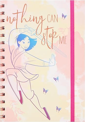 Disney Mulan - Cuaderno de espiral A5 (nada puede detenerme), color arándano