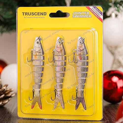 Miniatura 6 de TRUSCEND Easy Catch SwimMax with BKK Hooks, Magic Noisy Wiggling and Vibrating Actions for More Bites, Lifelike Fishing Lures for Bass Trout Walleye
