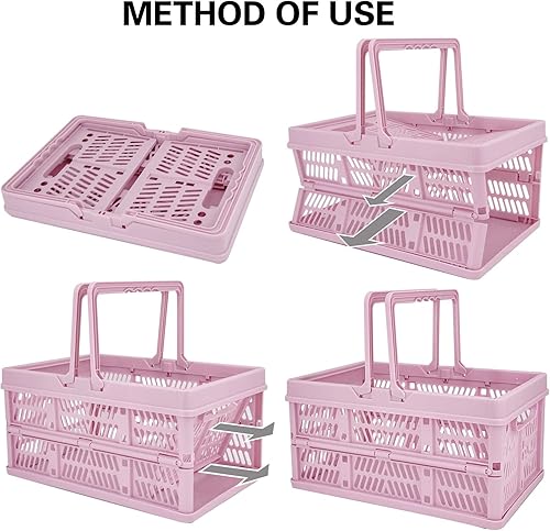 Miniatura 3 de cajas para el almacenamiento,cestas de plástico para organizar,cesta de la compra plegable,cajón plegable con asas,cajón de almacenamiento