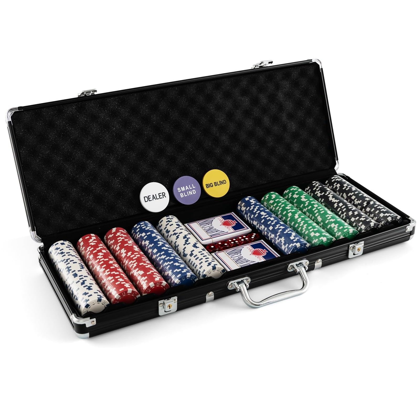 Amazon | カジノチップ 500枚 数字無し チップセット トランプ