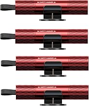 BigKing 4 piezas specto atractivo, 2 en 1 martillo de seguridad para coche y cortador de cinturones de seguridad, compacto y práctico, fácil de usar