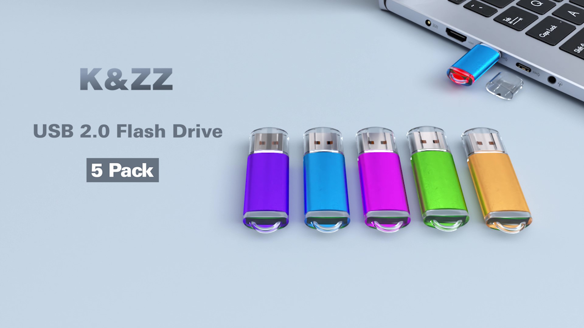 Amazon.com: K&ZZ 4GB USB Flash Drive 5 Pack USB 2.0 Memory Sticks