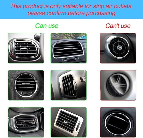 Miniatura 4 de 20 tiras de decoración para aire acondicionado de coche, tiras de borde de salida de aire cromadas DIY, tiras de protección moldeable impermeables