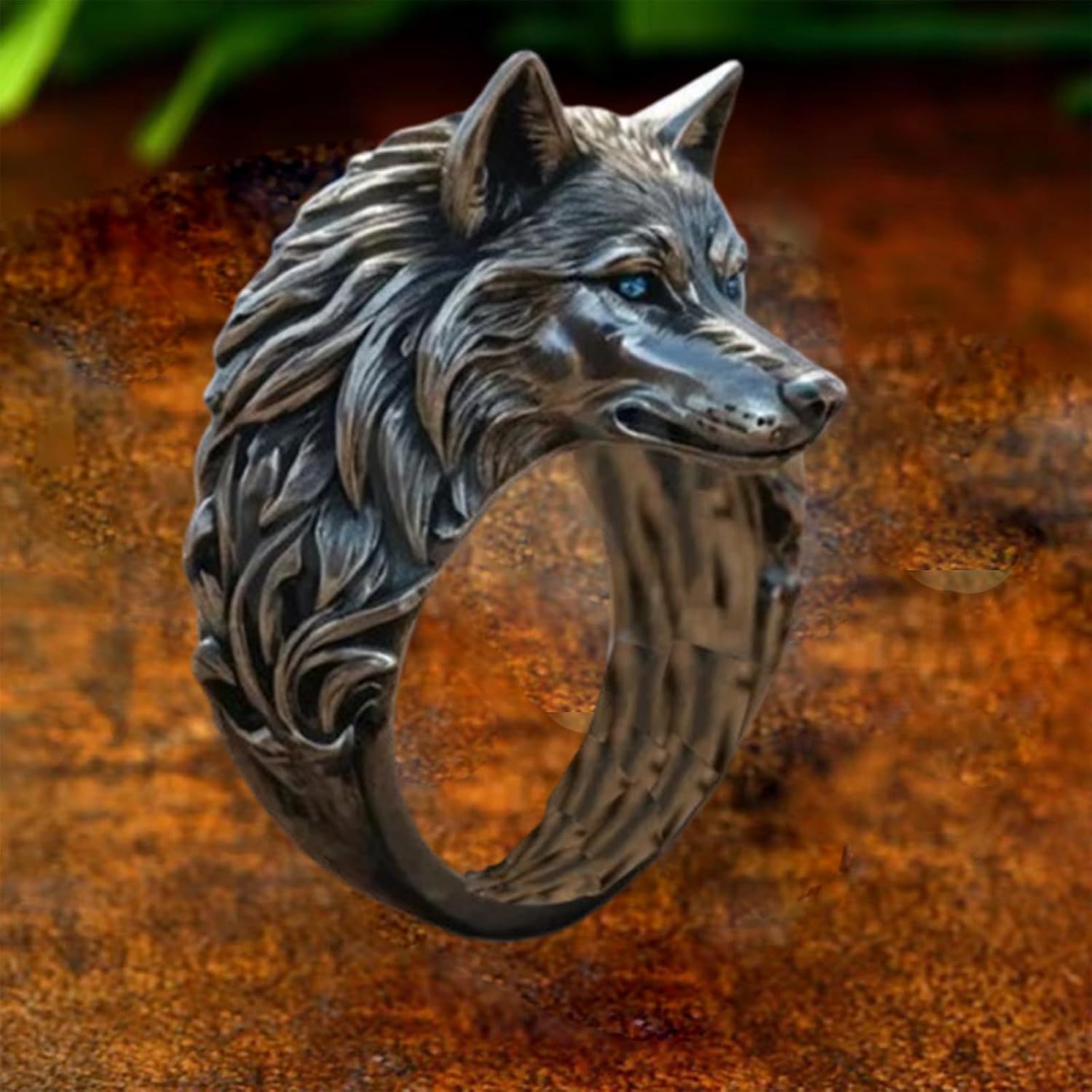 Flexible Design Wolf Mission's Lone Wolf Ring,Stainless Steel Vintage Creativitys Rings Wolf Head Ring Personalized Men Rings Jewelry Accessories - Image 4