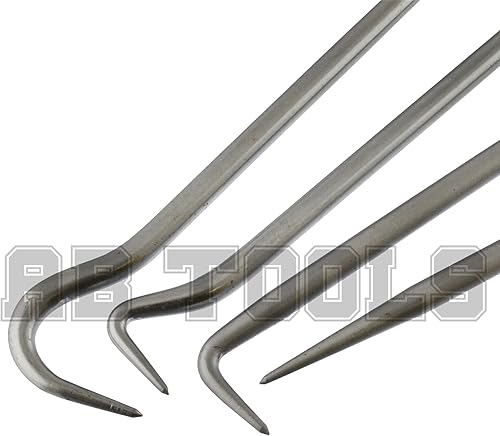 Miniatura 5 de Bergen AT181 - Juego de herramientas de extracción de gancho y púas, longitud total extra larga, 14.961 in, 4 piezas