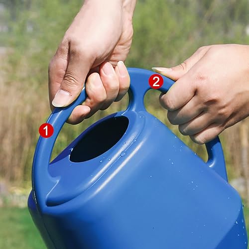 Miniatura 10 de Regadera de flores Regadera de jardín Caño largo de plástico Ligero y práctico Ducha de jardinería de gran capacidad