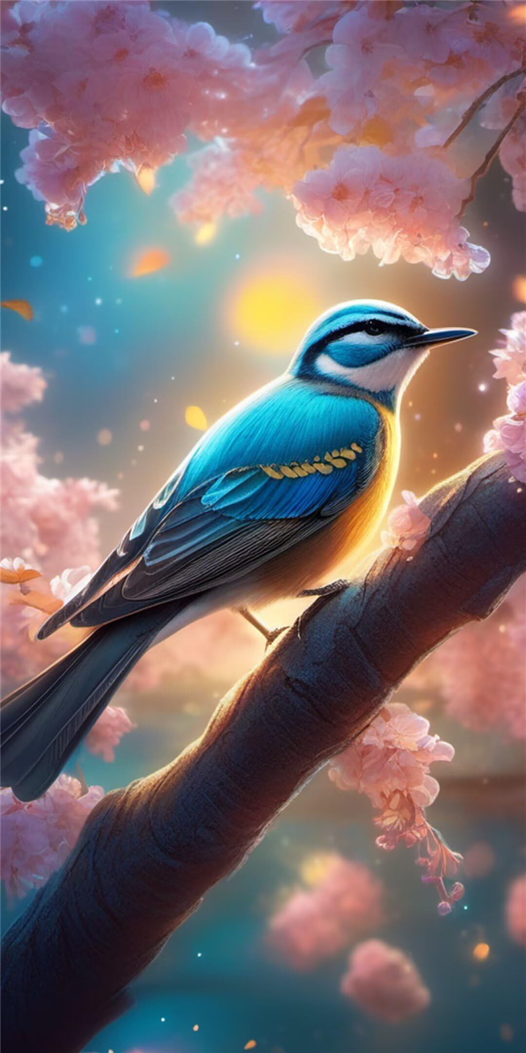 Peinture diamant fleur d'oiseau 5D pour sublimer votre salon avec un tableau perle unique