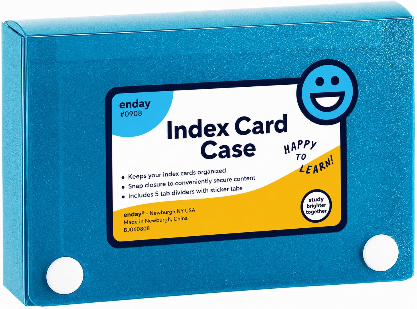 Amazon.com : Enday Index Card Holder 3x5, Blue Index Card Case