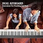 Full-Size 88-Key Digital Piano Keyboard – Semi-Weighted, Portable Electric Piano with Stand, Headphones, Pedal, wireless, USB MIDI – Black – Set