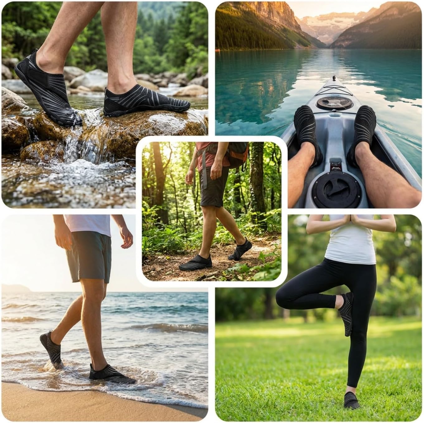 Barefoot Shoes for Women Men, Voyabarefoot Watershoes Wide Toe Box Zero Drop Lightweight Walking Sneakers
