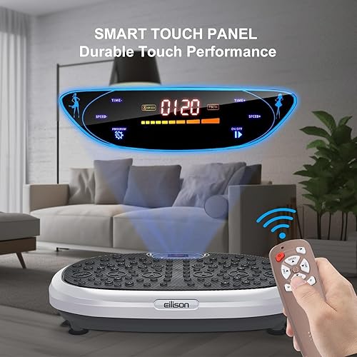 Miniatura 21 de EILISON FitMax 3D XL - Máquina de ejercicio con placa de vibración para entrenamiento de cuerpo entero con bandas de bucle, máquina de drenaje