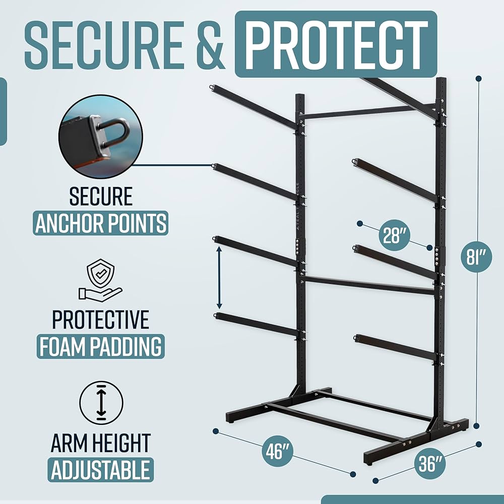 Amazon.co.jp: ティールトライアングル自立式カヤック収納ラック