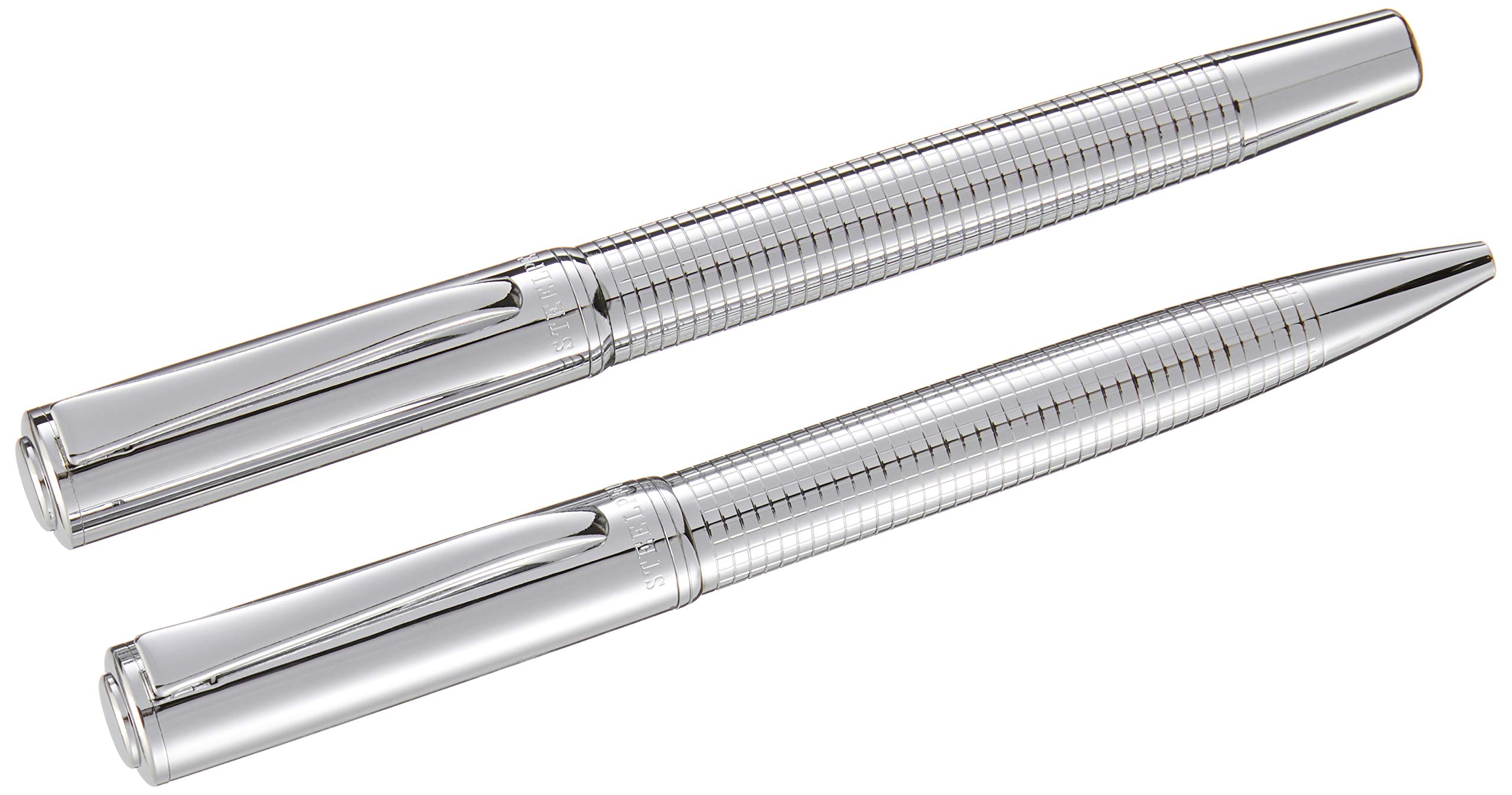 Steelpen Elite Serisi 5064 Elite Krom Dolma Kalem+Tükenmez Kalem