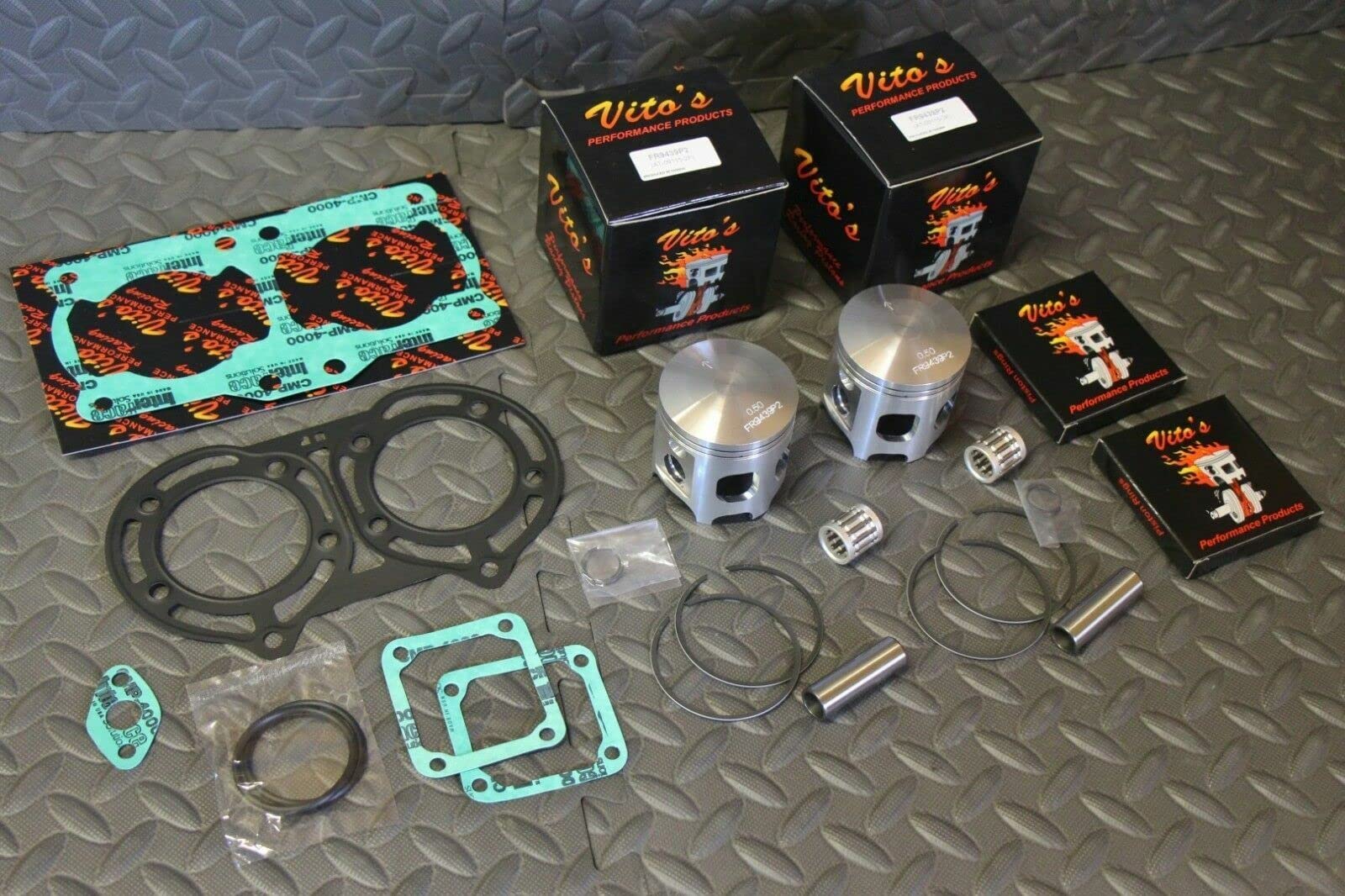 Vito's Performance Power Compatible with PRO Banshee Pistons & Gasket kit +6hp Over Stock 64.50