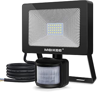 MEIKEE Security Lights with Motion Sensor, 25w Led Sensor Outdoor Light, IP66 Waterproof Security Lighting, High Output, S...