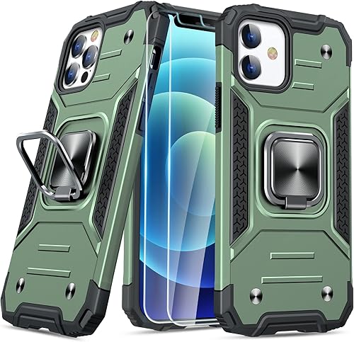 Miniatura 8 de JAME Funda para iPhone 11 Pro Max con protectores de pantalla, 2 unidades, protección contra caídas de grado militar, a prueba de golpes, funda
