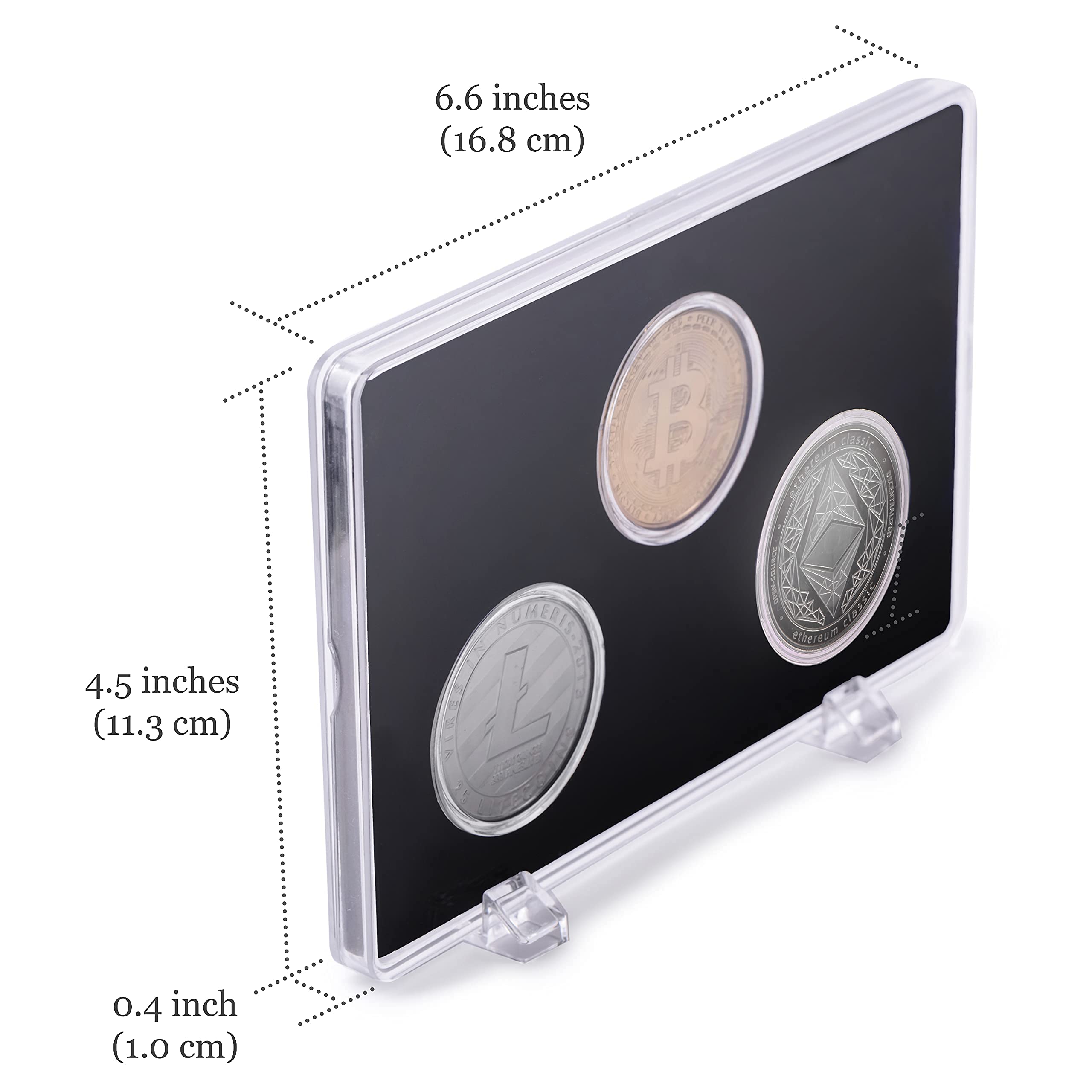 Tapeera Physical Bitcoin Coin Litecoin Ethereum Coin with Acrylic Case -  Luxury Cryptocurrency Coins - Bitcoin Gift Set - Crypto Coins Display -  Bitcoin HODL Set - Cryptocurrency Gifts : Buy Online