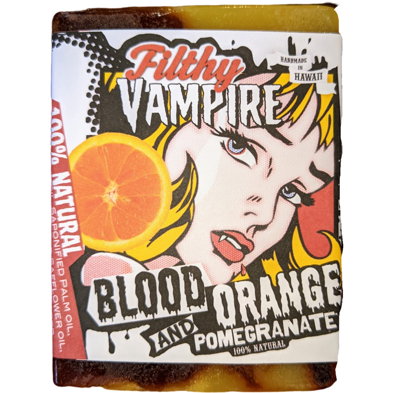 Filthy Vampire Blood Orange BAR SOAP Orange Pomegranate Turmeric
