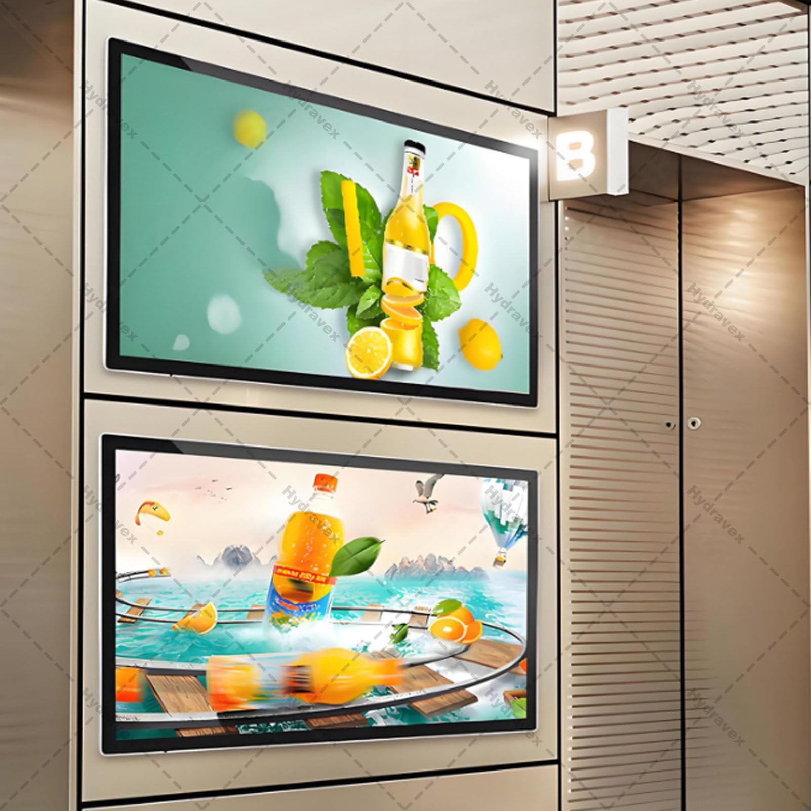 Digital Signage Display, kommerzieller Media-Player, intelligenter Split-Bildschirm, Hoch- und Querformat, 47,7 cm bis 124,5 cm Optionen
