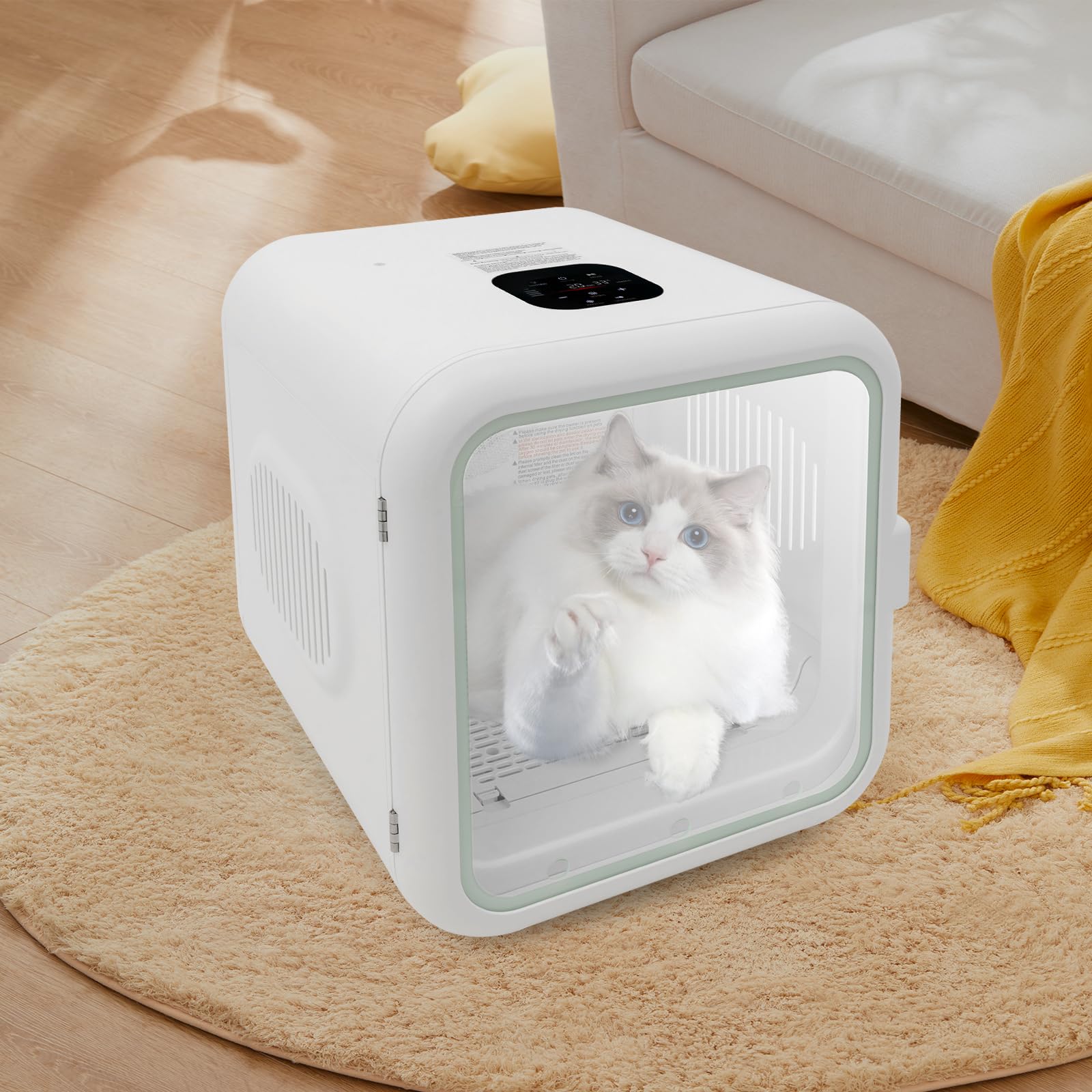 Asciugatrice elettrica per animali domestici 62L 800W 22-45°C 10-180 min