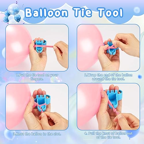 Miniatura 8 de Bomba eléctrica del globo, boquilla dual eléctrica portátil de la bomba de aire del globo de la máquina del soplador del globo