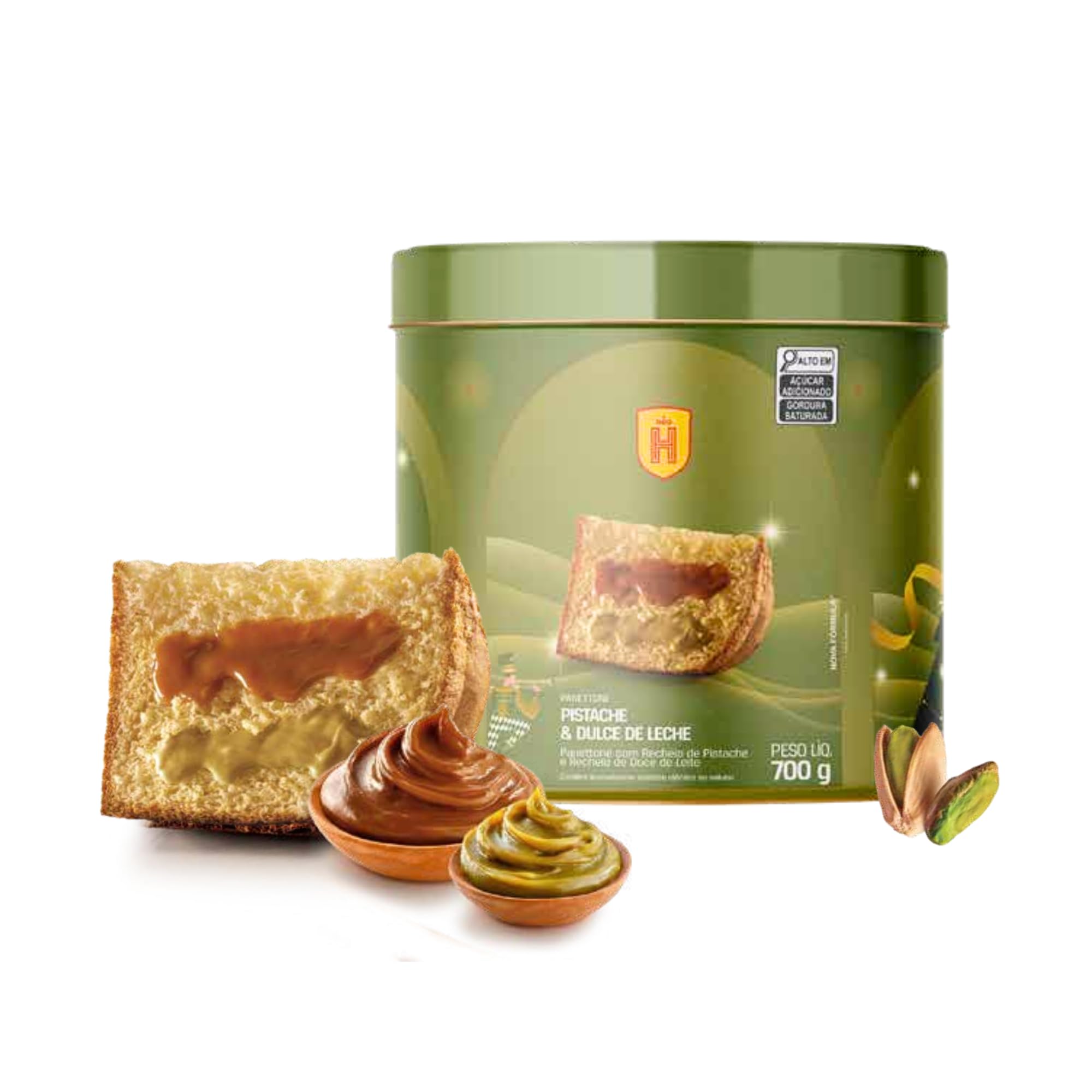 Panettone Havanna Lata Pistache e Doce de Leite 700g | Amazon.com.br