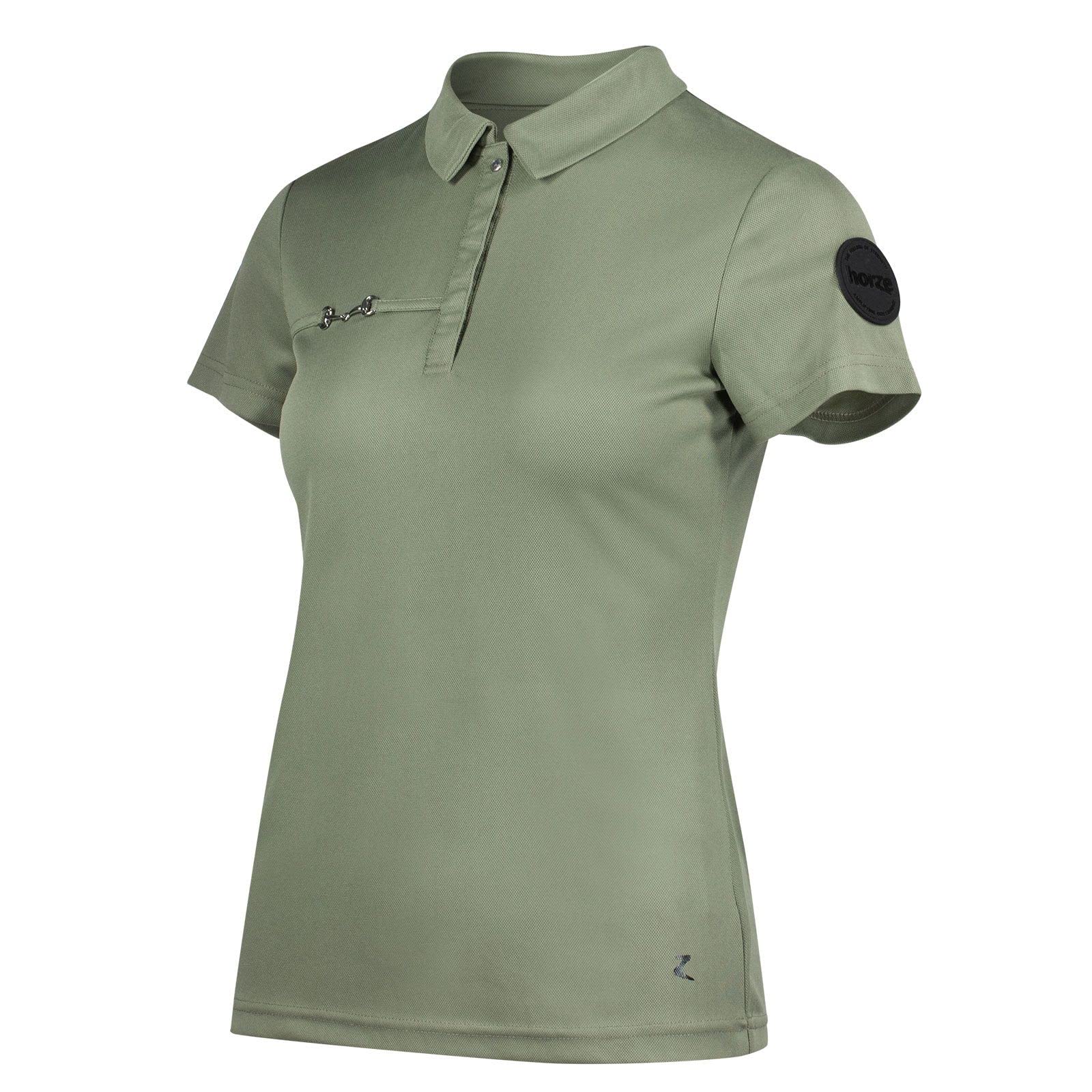 HORZE Camiseta Polo de Manga Corta Funcional para Mujer Denise
