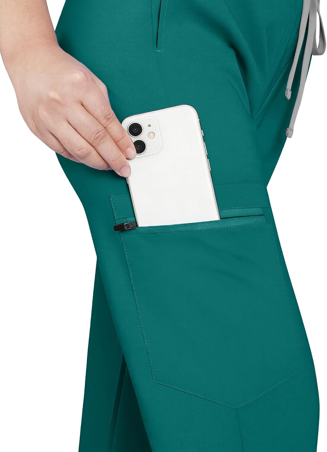 Scrubs for Women Medical Scrubs Set - V-Neck Top & Jogger Pants with 5 Pockets, Soft Stretch Woven fabric,Side splits - Image 5