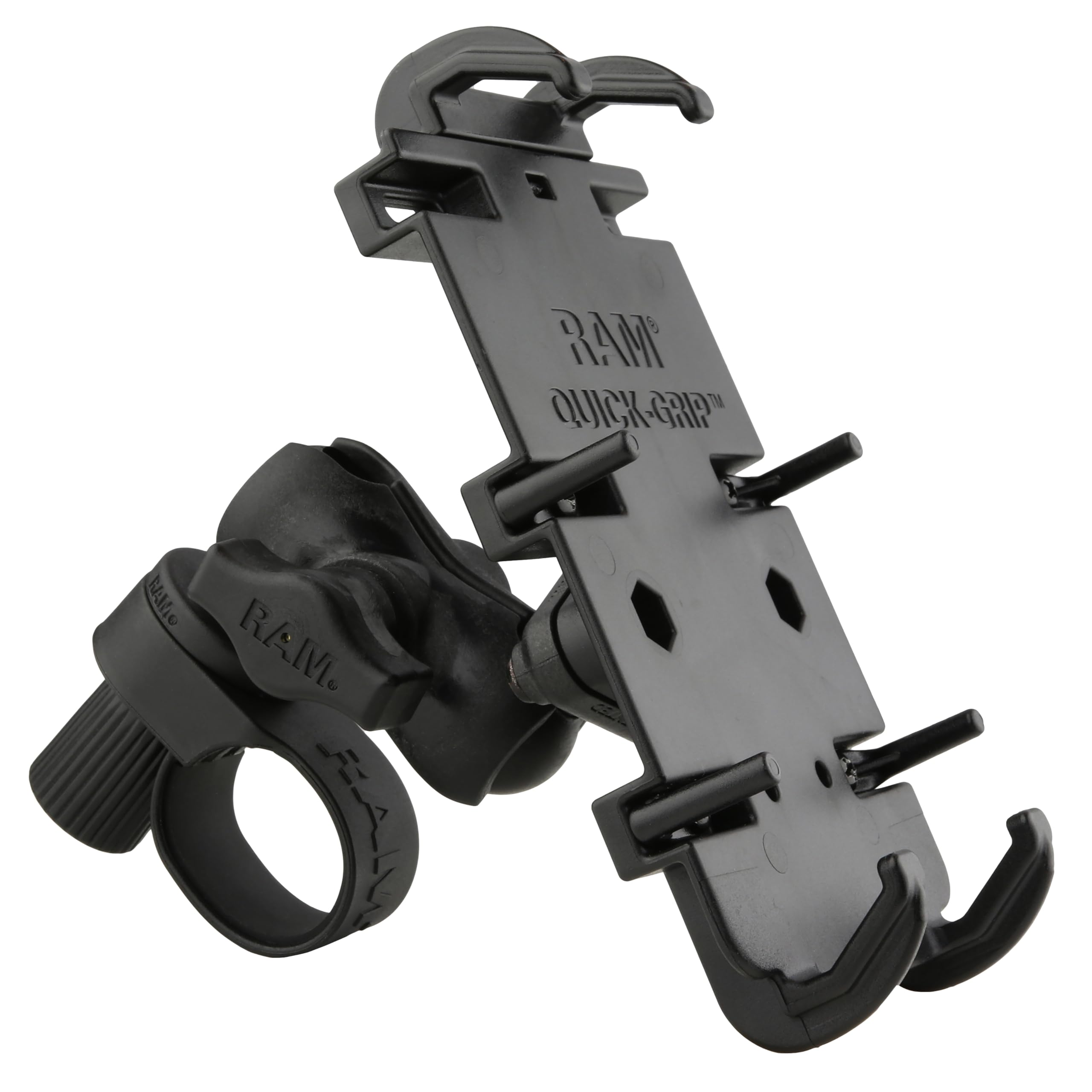 RAM MOUNTS Quick-Grip XL - Supporto per telefono con RAM con cinturino rigido base per manubrio RAP-B-460-A-PD4U per bici e manubrio moto