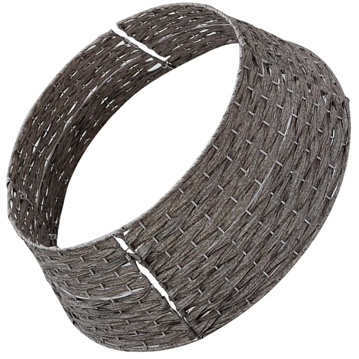 Jupe de sapin en rotin tressé petite taille BETOOKY grise au design rustique et durable