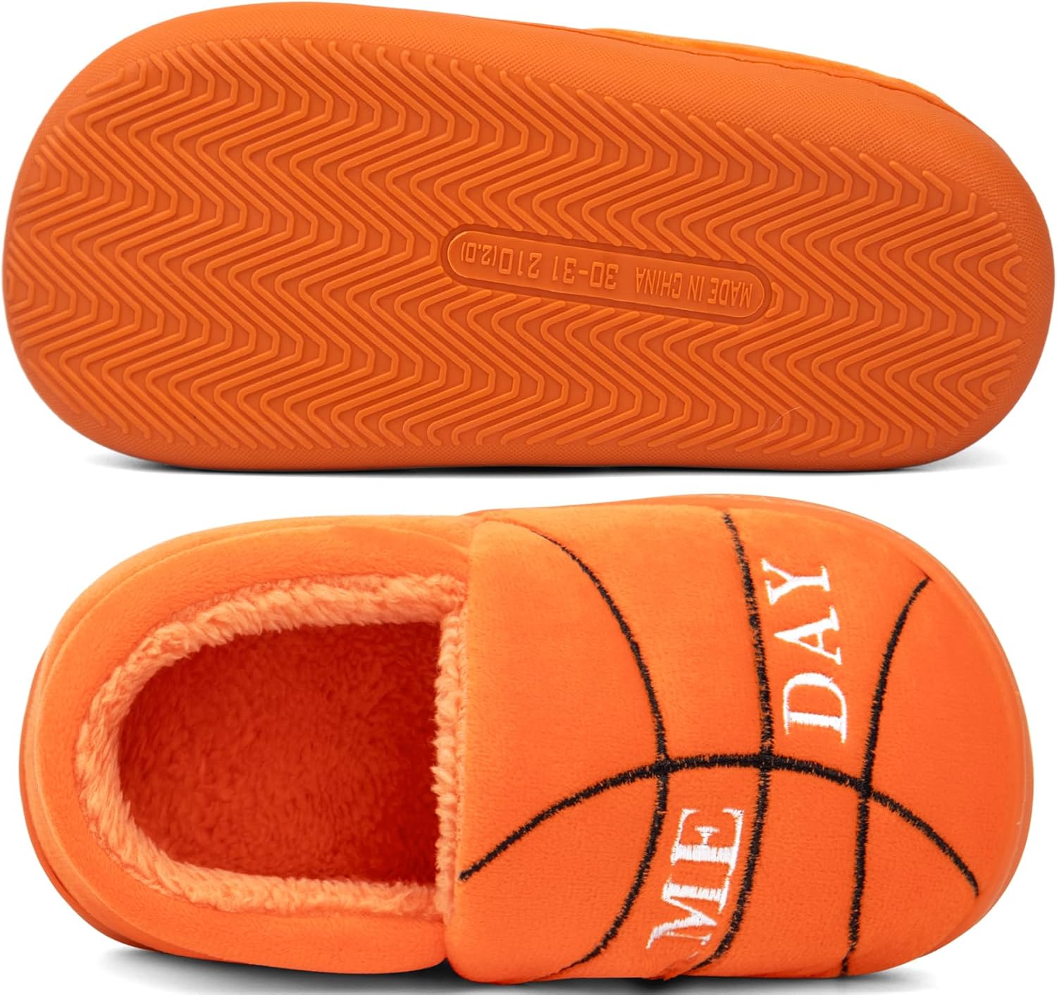 INMINPIN Kids Toddler Ball Sports Slippers Girls Boys Cozy Warm House Shoes Memory Foam Non-Slip Indoor Outdoor Slippers for Sports Fan (Toddler/Little Kid/Big Kid) - Image 4