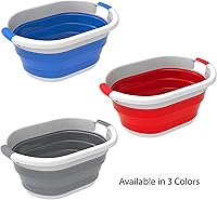 Vista 8 de Lavish Home - Cesta plegable para ropa sucia, ahorro de espacio, organizador multiusos, contenedor de almacenamiento con asas de agarre cómodas