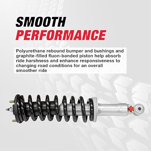 Miniatura 5 de Rancho RS999911 RS999935 Juego de puntales de elevación rápida y resorte helicoidal de la serie RS9000XL para 2009 2013 F150 4WD Lariat y XLT