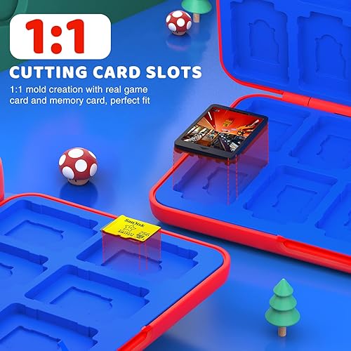 Miniatura 3 de CYKOARMOR Funda para tarjetas de juego para Nitendo SwitchSwitch 2 (2025) Estuche rígido para cartuchos con 24 ranuras de juego y 24 ranuras para