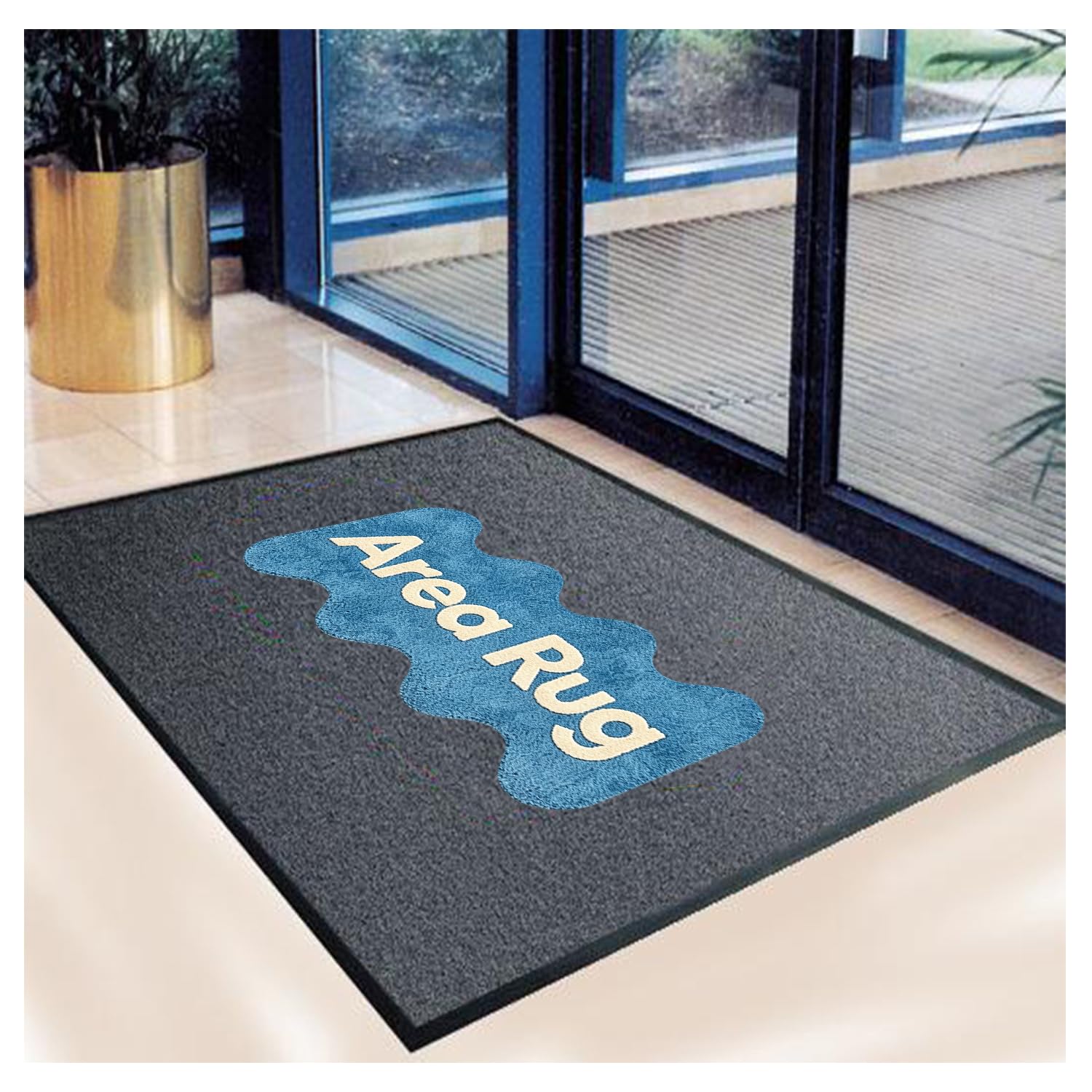Paillasson Personnalisable avec Logo Photo Texte Tapis Personnalisés Antidérapant Interieur Entree Absorbant pour Couloir Cuisine Exterieur Commerciale,120x180cm