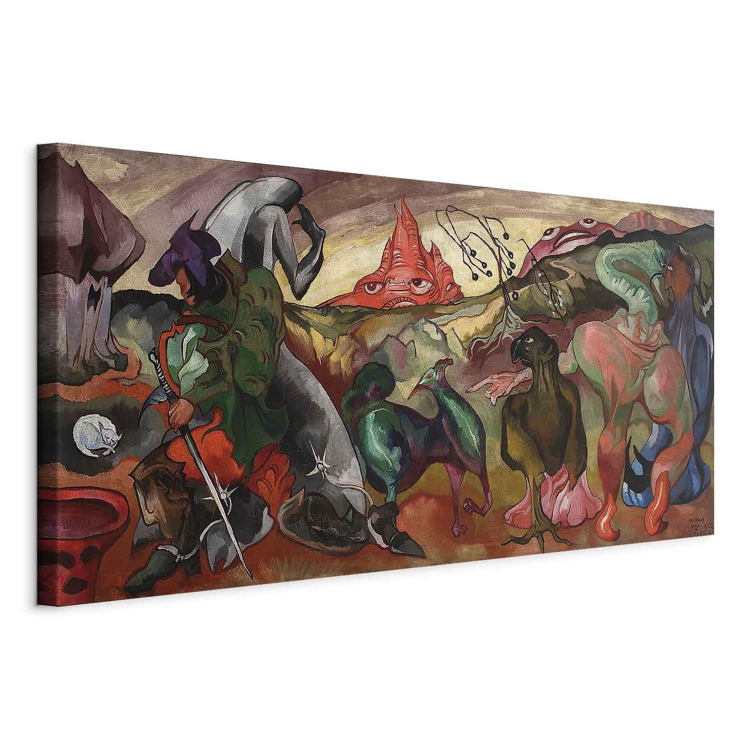 murando - Quadro Fonoassorbente Stanislaw Witkacy Fantasia Fiabesca 60x30 cm 1 Pezzo - Quadri Acustici XXL Grandi - Pannelli Fonoassorbenti Decorativi - Decorazione da Parete Soggiorno l-G-10687-b-a