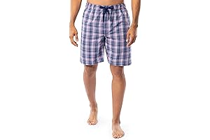 Get Comfortable and Stylish with Our Printed Poplin Sleep Shorts for Men