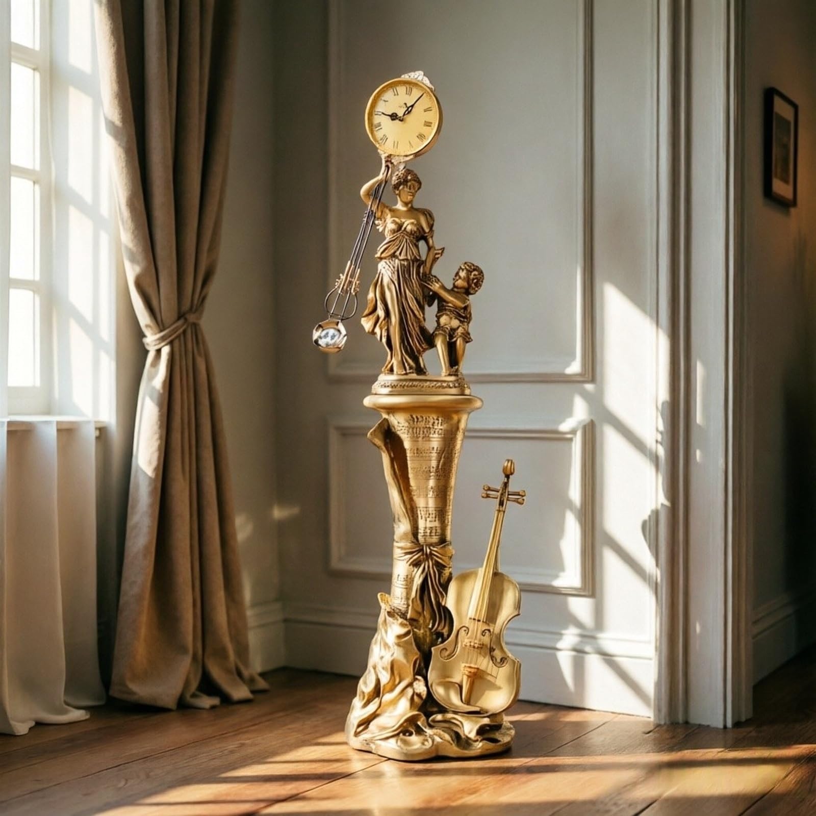 Decorativo Reloj de suelo estilo europeo musical pie para la oficina