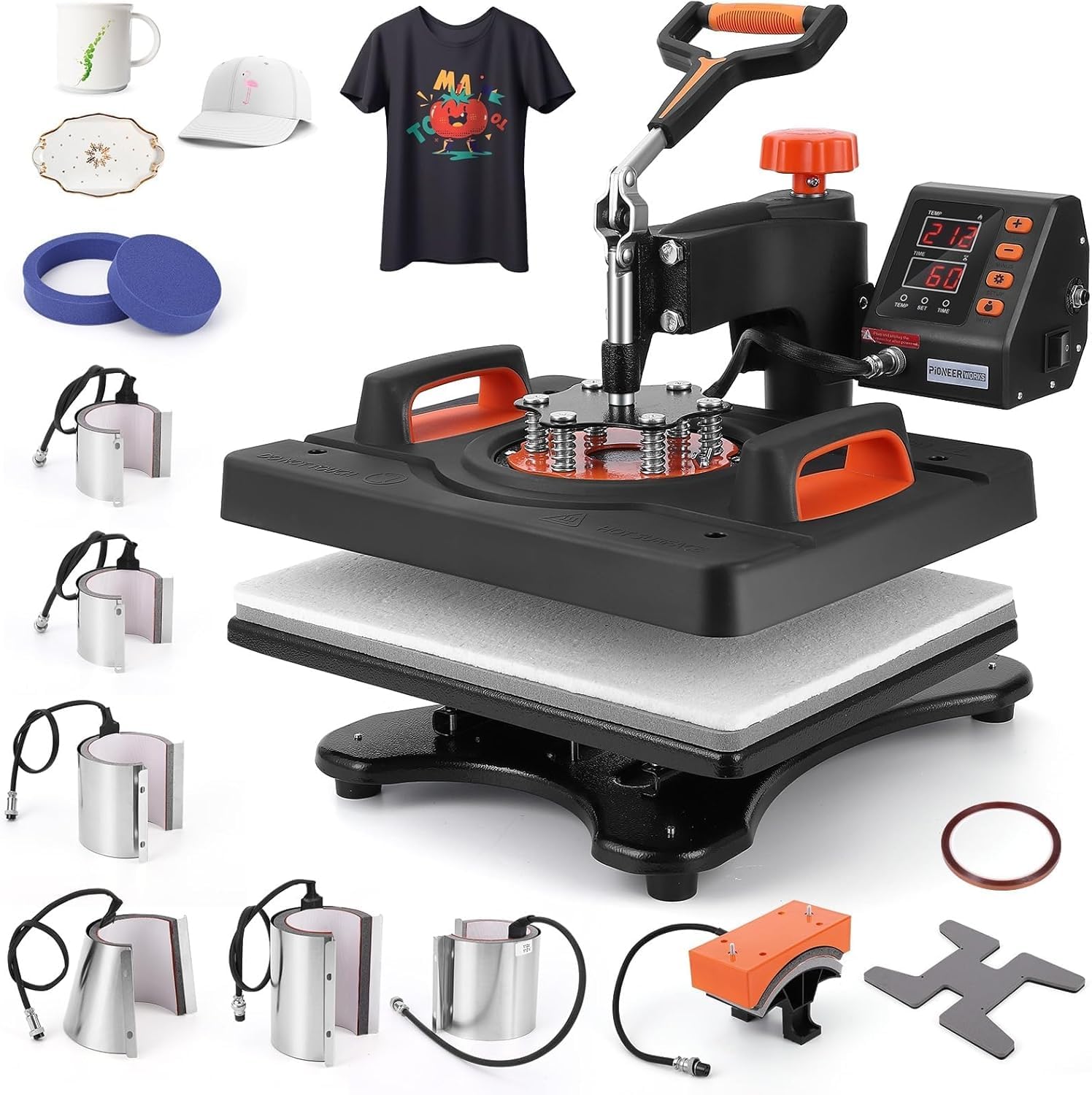 Presse à chaud 11 en 1 pour sublimation thermique de mug et textile