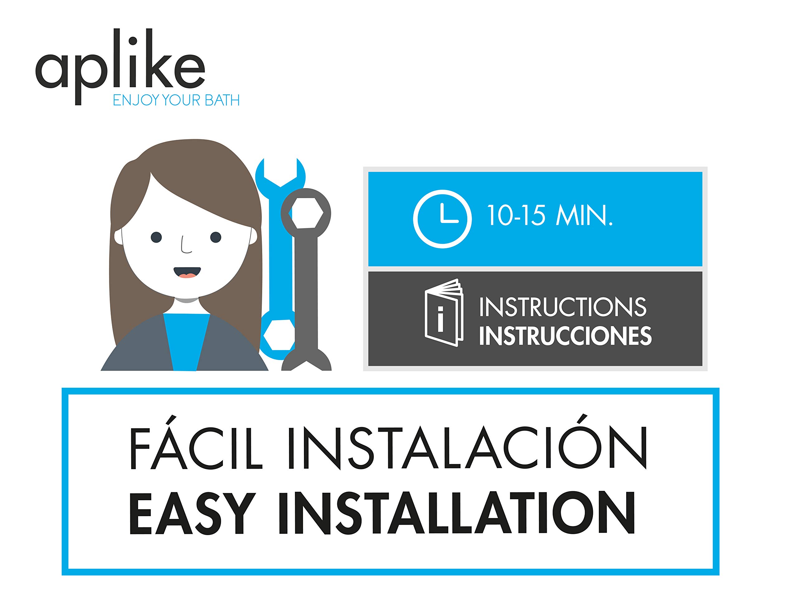 Aplike - Aplique LED Multienganche para Espejo de Baño - Luz Blanca Neutra (4000K) - 8.3cm | Modelo Nisio (Bronce)
