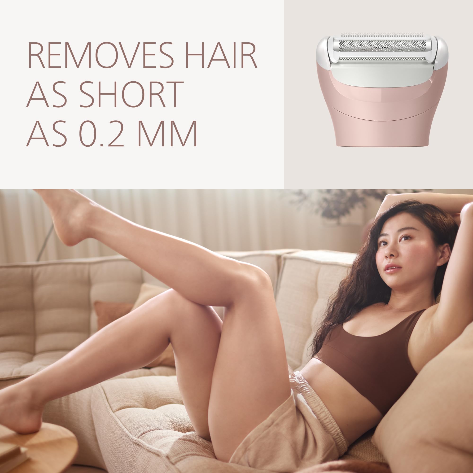 Philips Lady Shaver Series 6000 - Cordless, Wet & Dry Electric Shaver, 3-Blade Shaving System, for Legs, Body & Bikini, 80 Mins. Runtime, Model BRL137/00