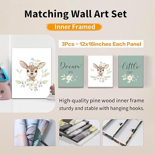 Miniatura 6 de Juego de ropa de cama personalizado para cuna, cómodo juego de cuna de 5 piezas, diseño de animales de dibujos animados, manta con nombre