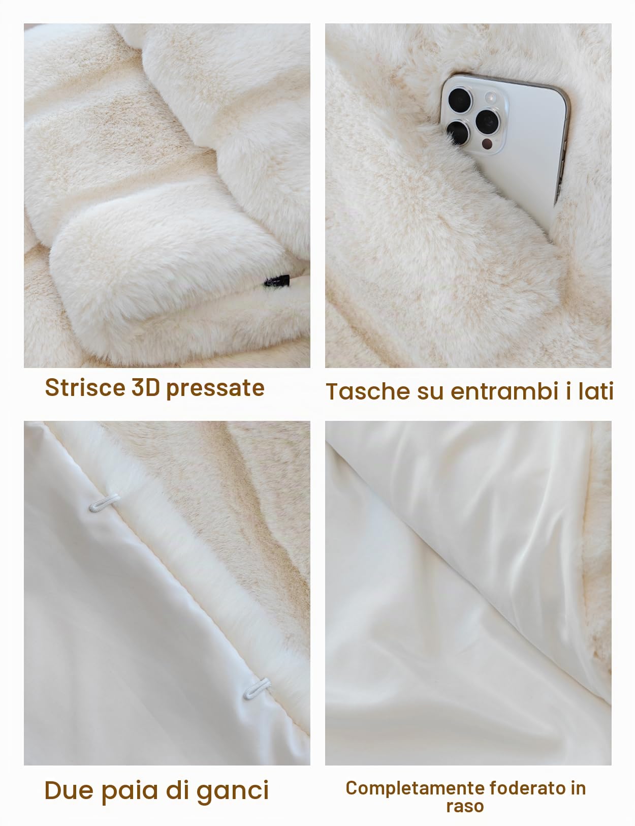 BEAUTELICATE Mantella da Donna con Scialle in Pelliccia Sintetica Spose Coprispalle da Sposa Invernali Festa