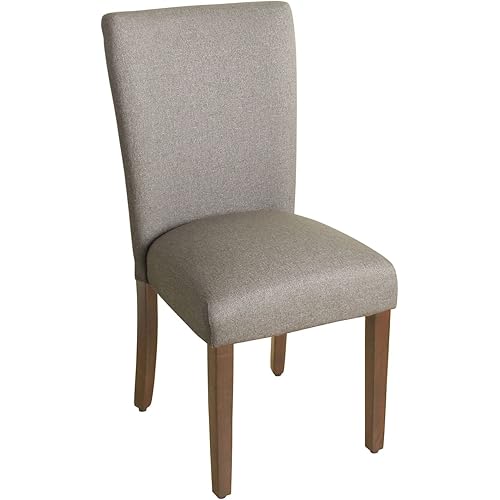 HomePop Parsons Classic Upholstered Accent Dining Chair, Single Pack, Grey